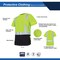 Ge Hi-Vis Short Sleeve T-Shirt, Polyester Knit Birdseye, Mesh, Green/Black, L GS116GL - alternate 4